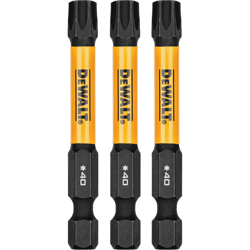 3-Piece FLEXTORQ&reg; Impact Screwdriving Bits, Torx, T-40, 1/4" Drive Planification Entrepots Molloy