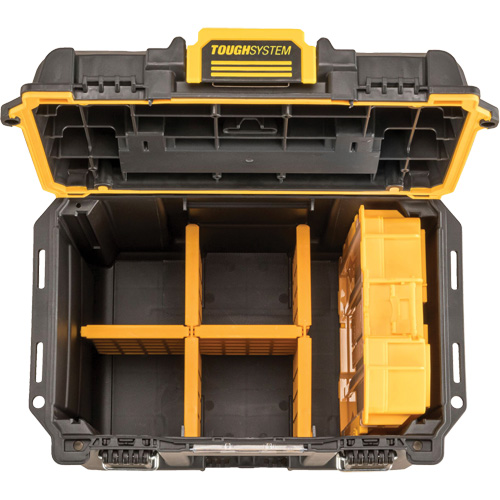 Boîte &agrave; outils compacte et profonde ToughSystem 2.0, 10" x 15-7/20" x 13-4/5", Noir/Jaune Planification Entrepots Molloy