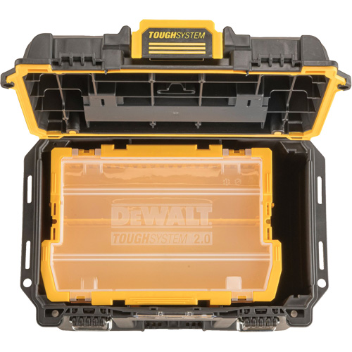 Boîte &agrave; outils compacte et profonde ToughSystem 2.0, 10" x 15-7/20" x 13-4/5", Noir/Jaune Planification Entrepots Molloy