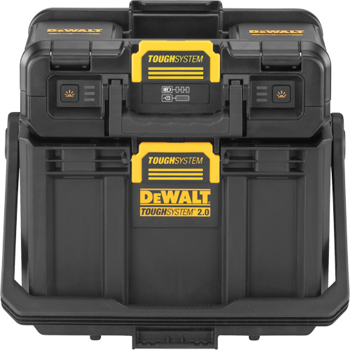 ToughSystem&reg; 2.0 Adjustable Work Light with Storage, 16" x 11" x 14", Black/Yellow Planification Entrepots Molloy