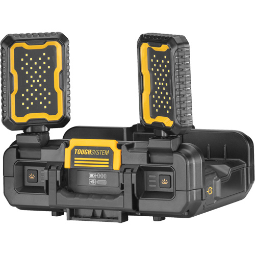 ToughSystem&reg; 2.0 Adjustable Work Light with Storage, 16" x 11" x 14", Black/Yellow Planification Entrepots Molloy
