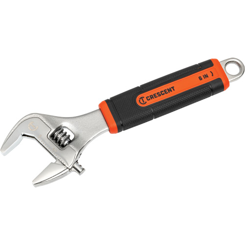 Adjustable Wrench, 6" L, 26 mm/1-4/5" Max Width, Chrome/Polished Planification Entrepots Molloy
