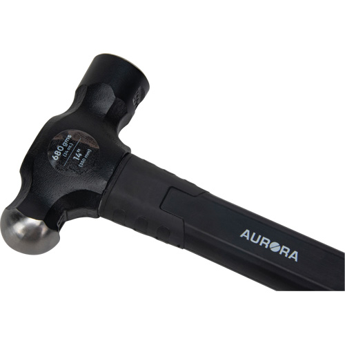 Marteau &agrave; panne ronde, Poids de la t&ecirc;te 24 oz, Face Ordinaire, Prise Fibre de verre Planification Entrepots Molloy