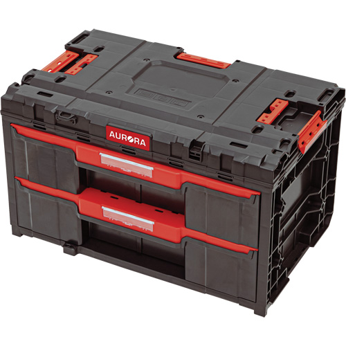 Arx&reg; 2-Drawer Toolbox, 23-1/10" x 15" x 13-2/5", Black Planification Entrepots Molloy
