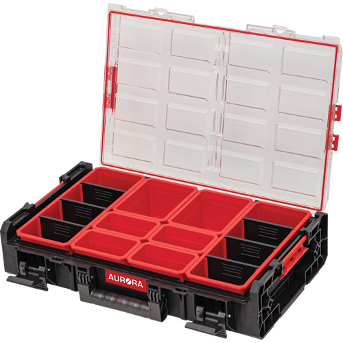 Organisateur 2 fois tr&egrave;s-grand avec bacs Arx, 23" x 15-1/5" x 6-4/5", Noir Planification Entrepots Molloy