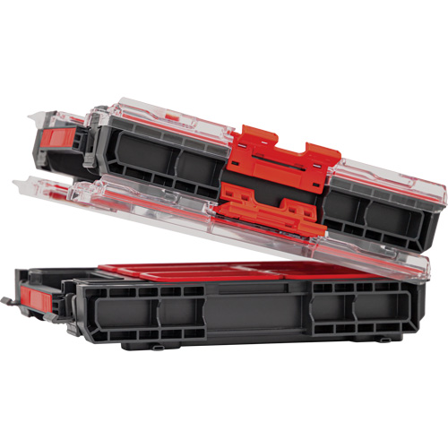 Arx Medium Organizer with Bins, 10-3/10" x 14-3/10" x 3", Black Planification Entrepots Molloy