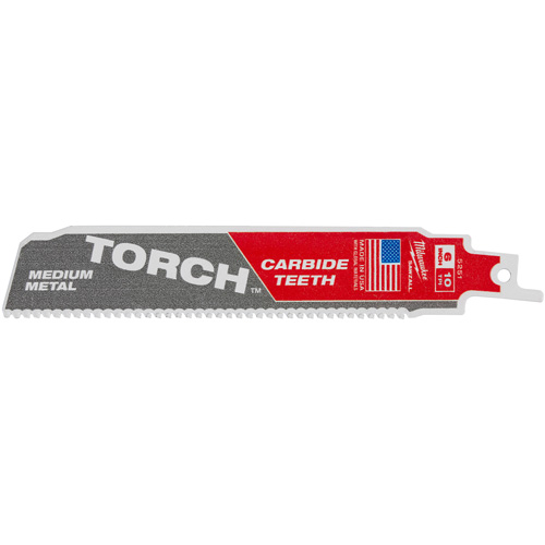 TORCH avec dents au carbure pour m&eacute;tal moyen, Carbure, 10 Dents par pouce, 6" lo x 1" la Planification Entrepots Molloy