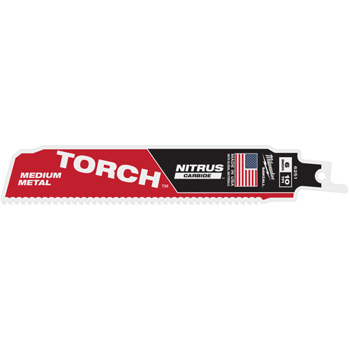 TORCH avec dents NITRUS CARBIDE pour m&eacute;tal moyen, Carbure, 10 Dents par pouce, 6" lo x 1" la Planification Entrepots Molloy