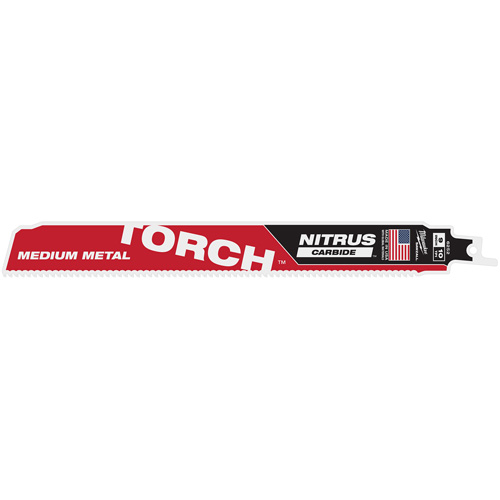 TORCH avec dents NITRUS CARBIDE pour m&eacute;tal moyen, Carbure, 10 Dents par pouce, 9" lo x 1" la Planification Entrepots Molloy