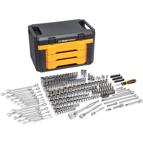6-Point Mechanics Tool Set in 3 Drawer Storage Box Planification Entrepots Molloy