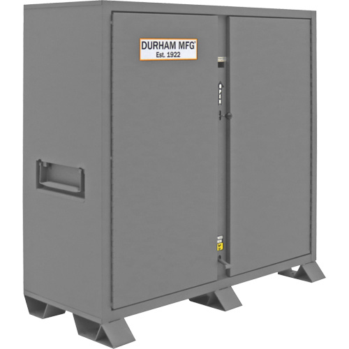 Jobsite Storage Cabinet, Steel, 47.5 Cubic Feet, Grey Planification Entrepots Molloy