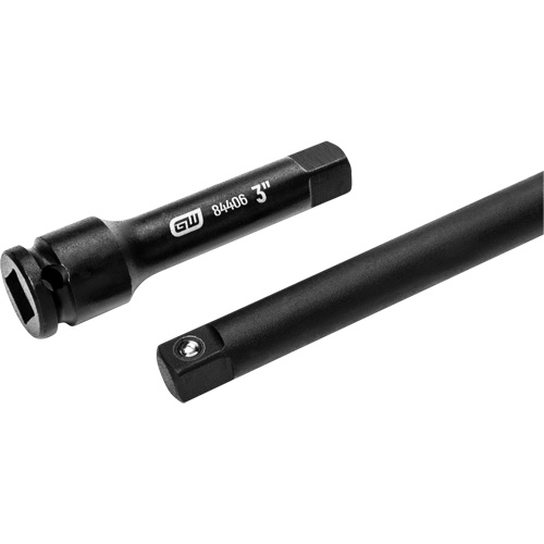 Jeu de rallonges &agrave; chocs, Prise de 3/8", Fini Phosphate de mangan&egrave;se, 4 Mcx Planification Entrepots Molloy