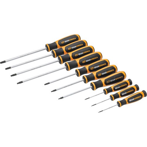 Torx&reg; Dual Material Screwdriver Set in Foam Storage Tray, 10 Pcs. Planification Entrepots Molloy