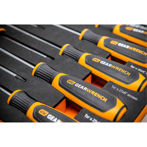 Torx&reg; Dual Material Screwdriver Set in Foam Storage Tray, 10 Pcs. Planification Entrepots Molloy