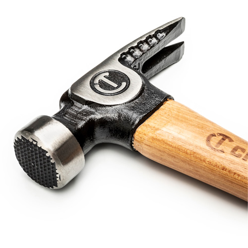 Milled-Face Framing Hammer, 22 oz., Wood Handle, 18" L Planification Entrepots Molloy