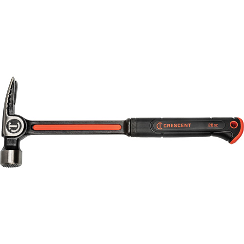 Milled-Face Framing Hammer, 28 oz., Solid Steel Handle, 16" L Planification Entrepots Molloy