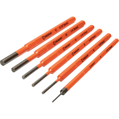 Pin Punch Set, 6 Pieces Planification Entrepots Molloy