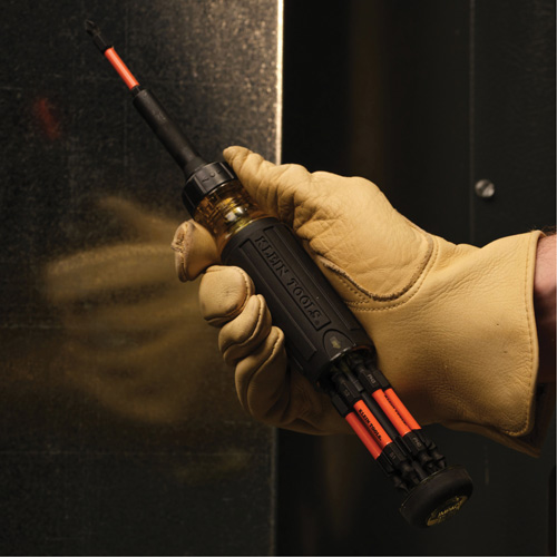 15-in-1 Ratcheting Impact-Rated Multi-Bit Torsion Zone Screwdriver, 9-1/2" L, Cushion Grip Handle Planification Entrepots Molloy