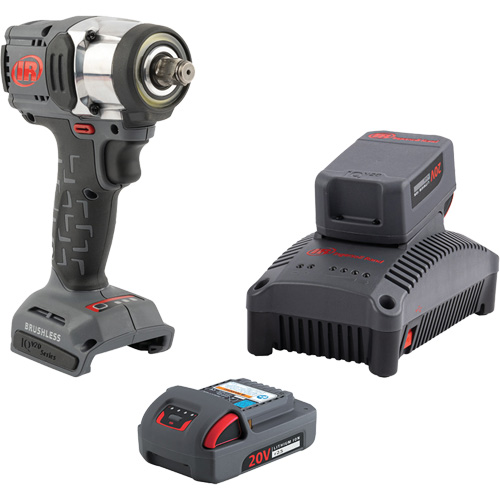 Compact Cordless Impact Wrench Kit, 20 V, 1/2" Socket Planification Entrepots Molloy
