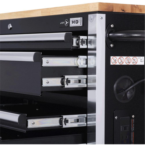 HDRC5212 HD Series Roller Cabinet, 12 Drawers, 51-1/4" W x 21" D x 40-3/10" H, Black Planification Entrepots Molloy