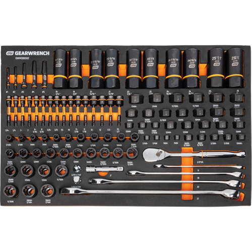 Mechanics Tool Set in Modular Foam Trays with Storage Unit, 247 Pieces Planification Entrepots Molloy