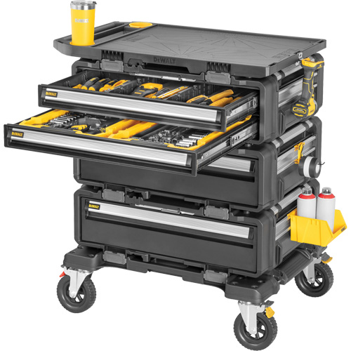 Poste de travail modulaire 5-en-1 TOUGHSYSTEM 2.0 DXL, 34" x 25-4/5" x 39", Noir/Jaune Planification Entrepots Molloy