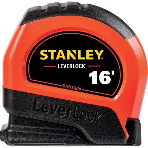 High-Visibility LEVERLOCK&reg; Tape Measure, 16', Imperial Graduations Planification Entrepots Molloy