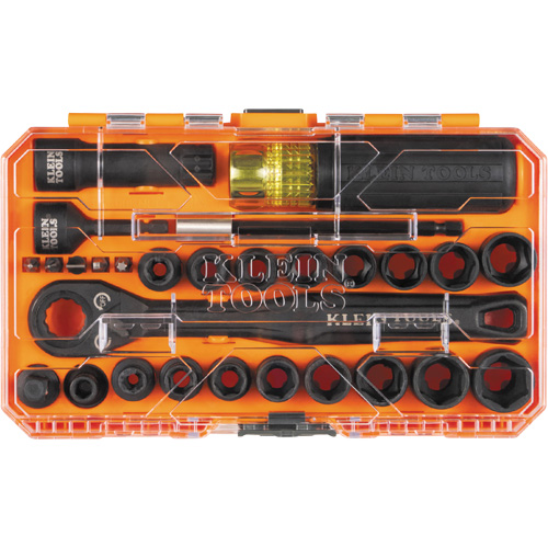 Jeu de douilles &agrave; chocs ouvertes essentielles KNECT, 28 Mcx, Chocs, Prise de 3/8" Planification Entrepots Molloy