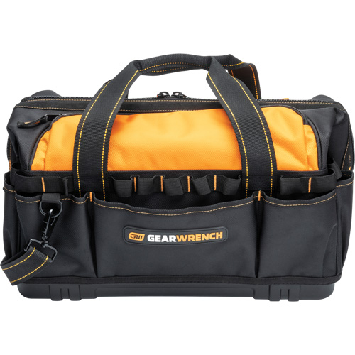 Sac &agrave; outils de 20" pour les professionnels, Nylon, 33 pochettes, Noir/Orange Planification Entrepots Molloy