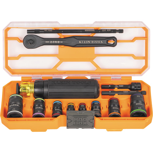 Flip-16 KNECT Ratcheting Impact Flip Socket Screwdriver Set, 13 Pcs Planification Entrepots Molloy