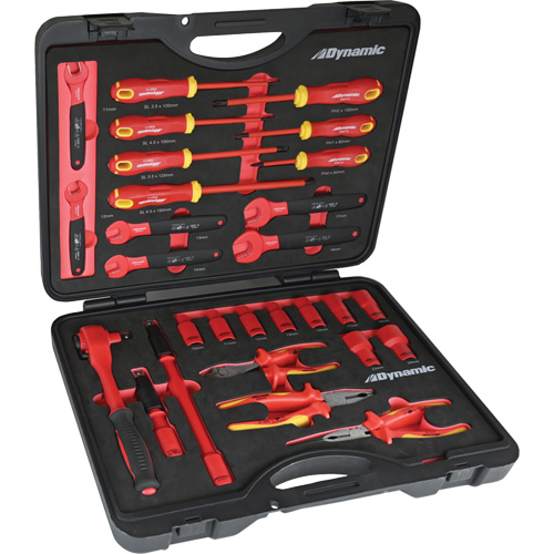 Jeu d'outils isol&eacute;s, 1000 V, 28 M Planification Entrepots Molloy