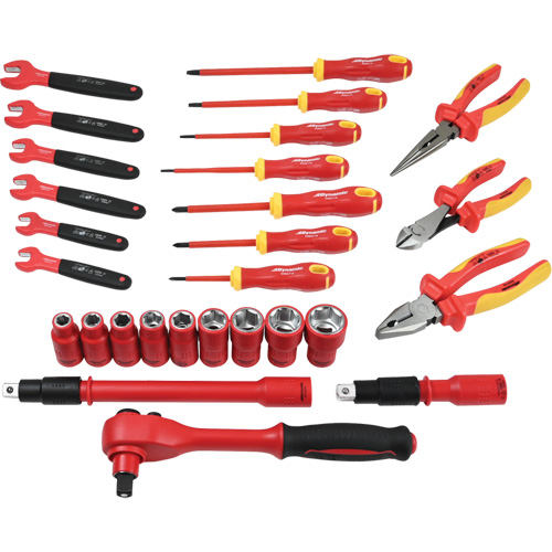 Jeu d'outils isol&eacute;s, 1000 V, 28 M Planification Entrepots Molloy