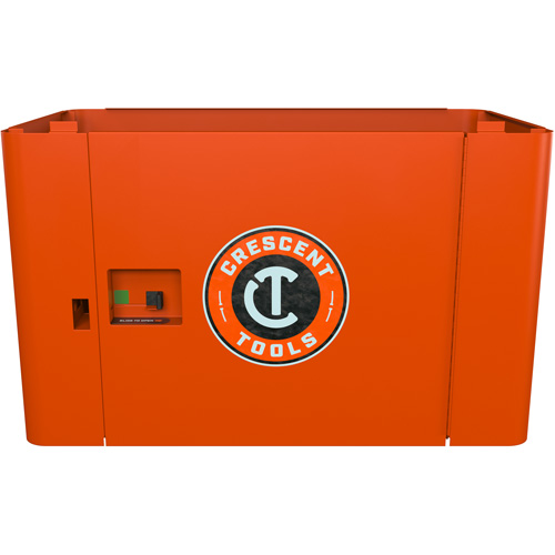 Armoire de rangement s&eacute;curis&eacute;e RAILWORKS en acier avec panneau &agrave; porte simple verrouillable Planification Entrepots Molloy