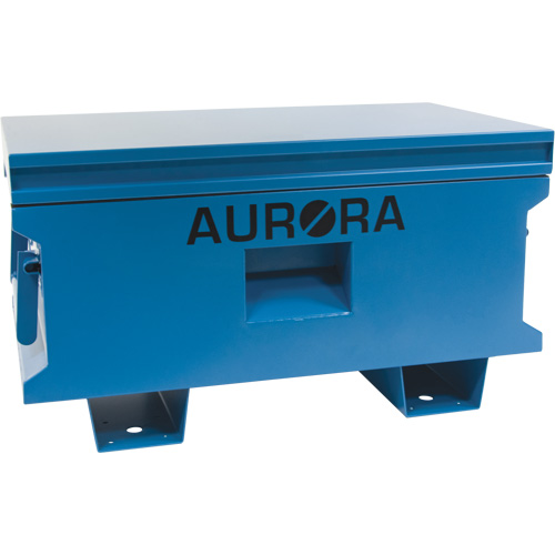 Jobsite Tool Box, 33" x 20-3/10" x 18-3/10", Steel, Blue Planification Entrepots Molloy