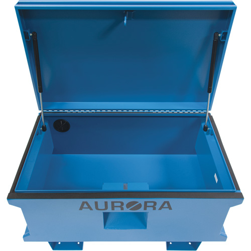 Jobsite Tool Box, 33" x 20-3/10" x 18-3/10", Steel, Blue Planification Entrepots Molloy