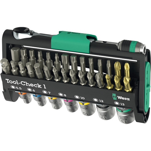 Tool-Check 1 Tool Kit, 38 Pcs, 1/4" Drive Size Planification Entrepots Molloy