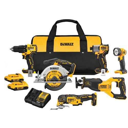 V20 Brushless Motor 6-Tool Combo Kit, Lithium-Ion, 20 V Planification Entrepots Molloy