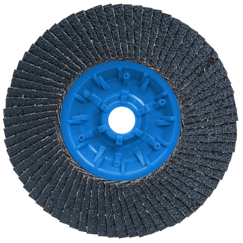 POWERBLEND TRM QC Flap Disc, 5" x 5/8"-11, Type 27, Z40 Grit, Zirconia Alumina Planification Entrepots Molloy