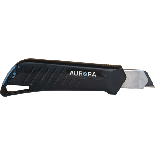 18mm Professional Knife with Ratchet, Stainless Steel, Heavy-Duty, Plastic Handle Planification Entrepots Molloy