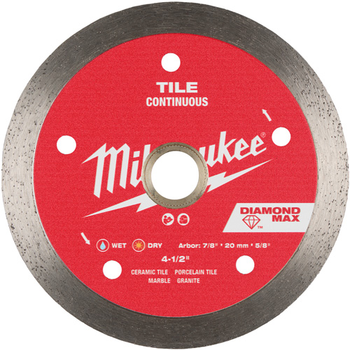 DIAMOND MAX Continuous Tile Diamond Blade Planification Entrepots Molloy