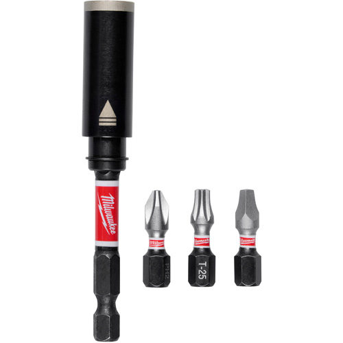 Porte-embout de vis r&eacute;sistant aux chocs de 3" avec jeu dembouts SHOCKWAVE  Planification Entrepots Molloy