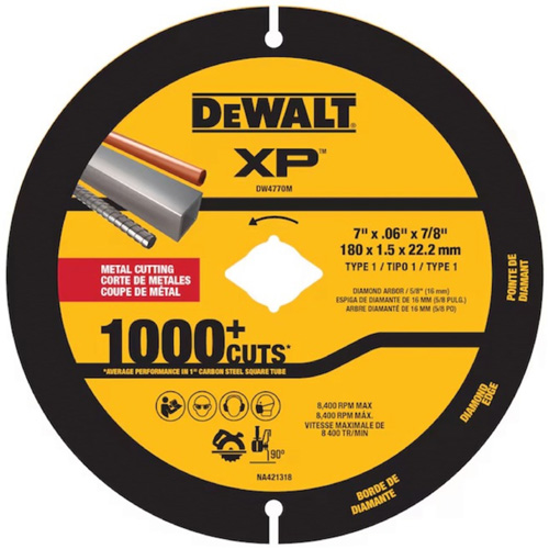 XP Metal Diamond Blade for Angle Grinders & Circular Saws Planification Entrepots Molloy