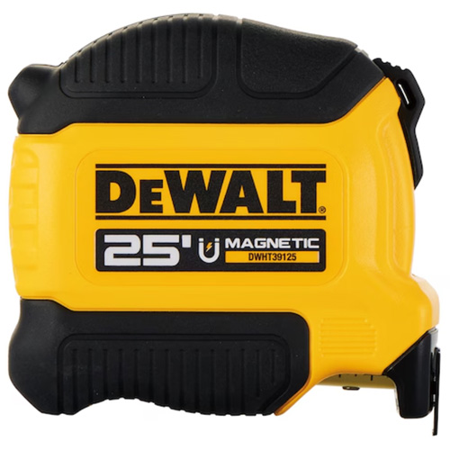 Ruban &agrave; mesurer magn&eacute;tique compact, 25', Marques de goujon Imp&eacute;rial Planification Entrepots Molloy