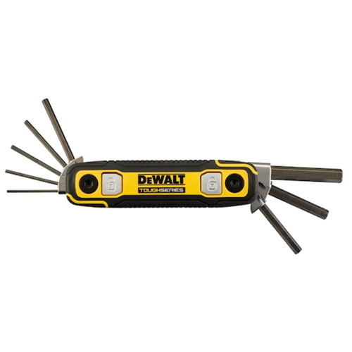 TOUGHSERIES Folding Locking Hex Key, 8 Pcs., Imperial Planification Entrepots Molloy
