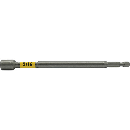 Impactech&reg; Nut Driver, 5/16" Tip, 1/4" Drive, 6" L, Magnetic Planification Entrepots Molloy