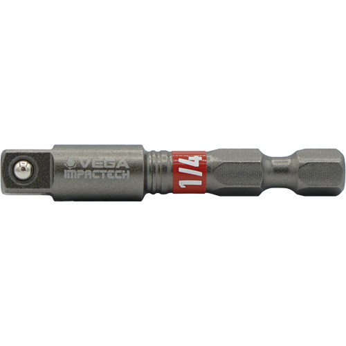 Impactech&reg; Impact Socket Adapter, 1/4" Drive Size, 1/4" Male Size, 2" L Planification Entrepots Molloy