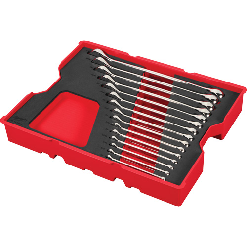 SAE Wrench Set with Tray for PACKOUT Drawers, Combination, 15 Pieces, Imperial Planification Entrepots Molloy