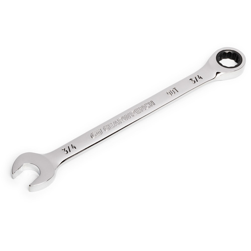 90-Tooth Ratcheting Combination Wrench, 12 Point, 3/4", Chrome Finish Planification Entrepots Molloy