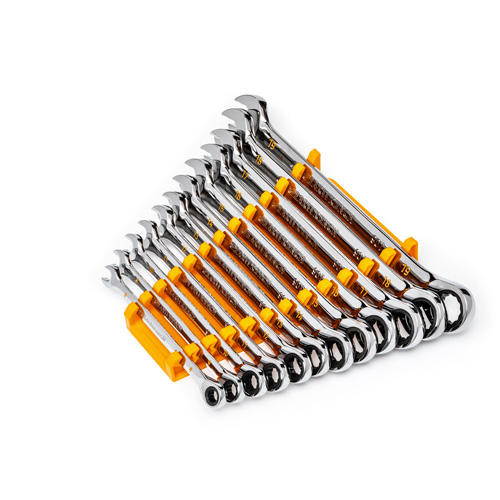 90-Tooth 12 Point Wrench Set, Ratcheting Combination, 12 Pieces, Metric Planification Entrepots Molloy