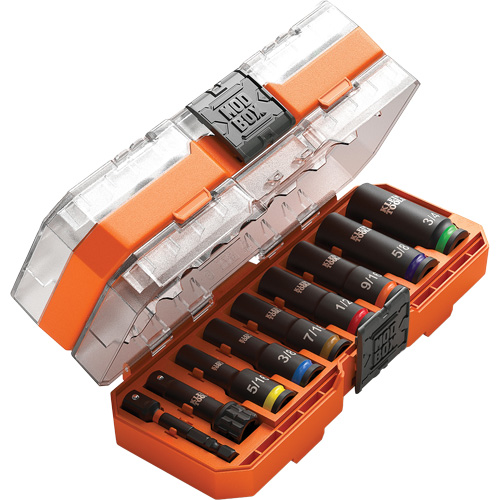 Jeu de douilles KNECT, 9 Mcx, Chocs, Prise de 3/8", Profond Planification Entrepots Molloy